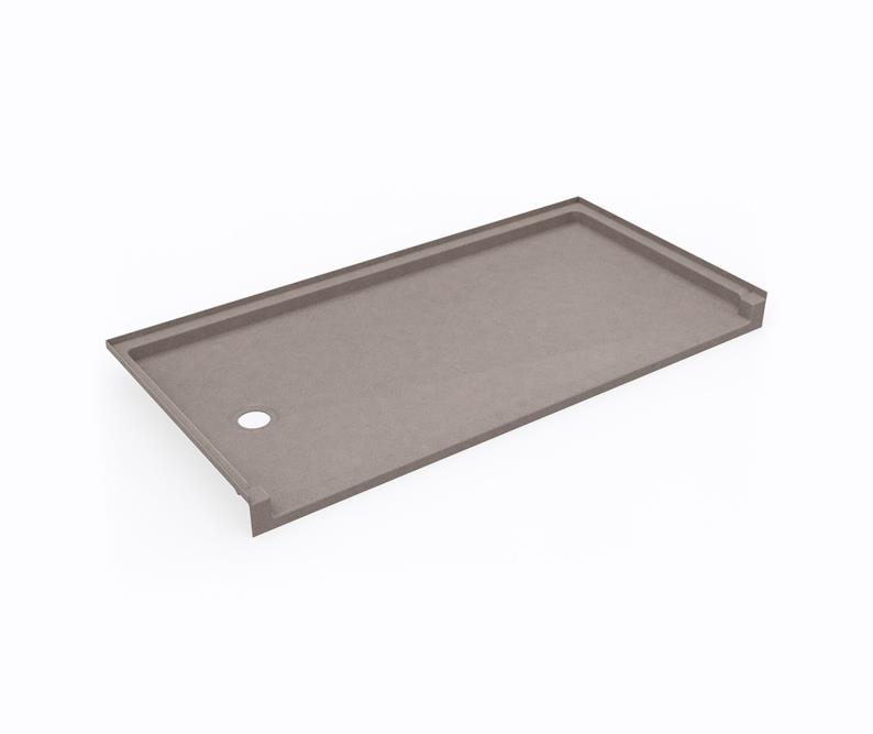 Barrier Free 60x30" Shower Pan w/LH Drain in Clay